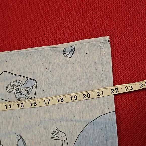 Disney Alice in Wonderland XS blue gray cuffed tee Orgl 1951 movie graphics EUC - Picture 6 of 7